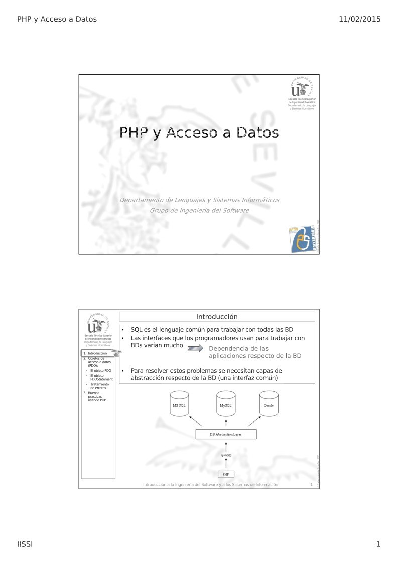 Imágen de pdf Tema 06 - PHP y Acceso a Datos